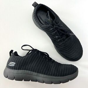 Skechers Mens Flex Advantage Air-Cooled Athleisure Turnely Black size 7.5